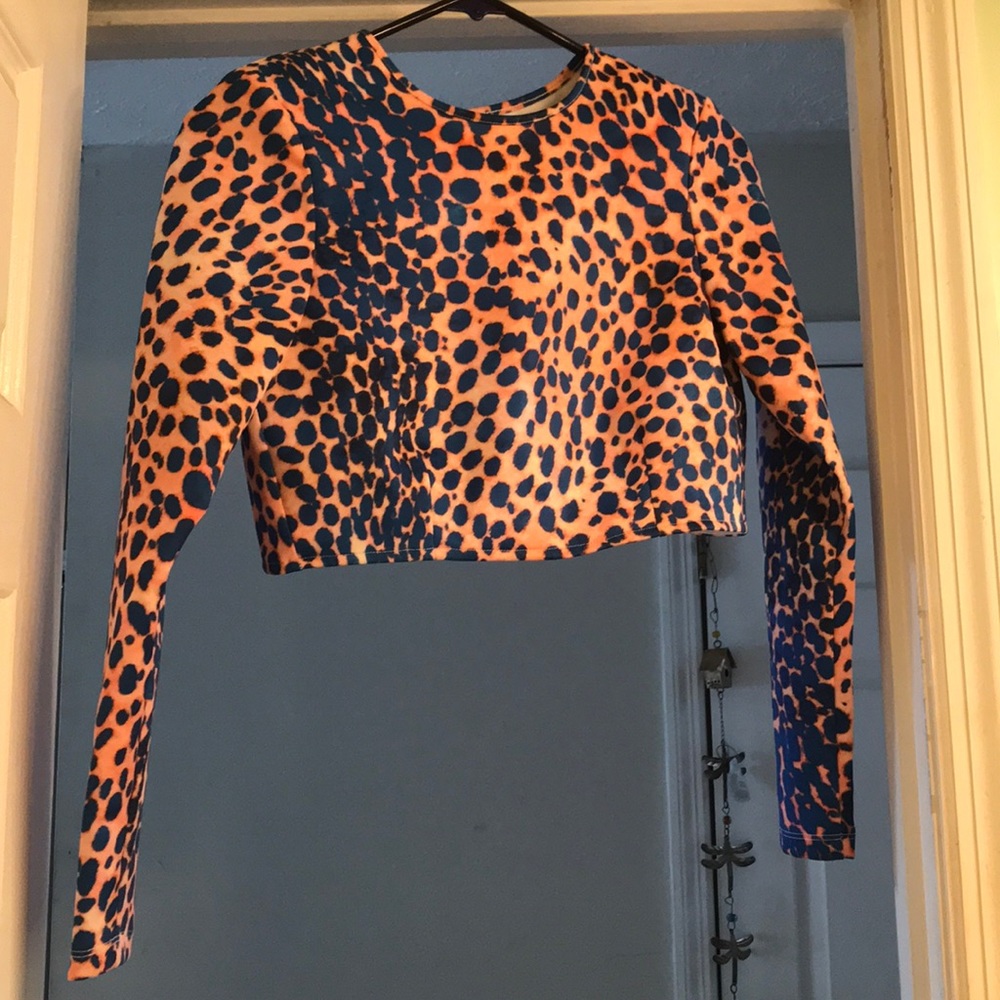 Leopard print crop top! BRAND NEW